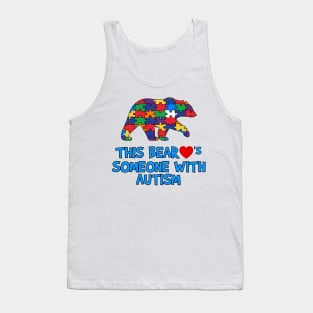 This Bear Loves Someone With Autism Tank Top